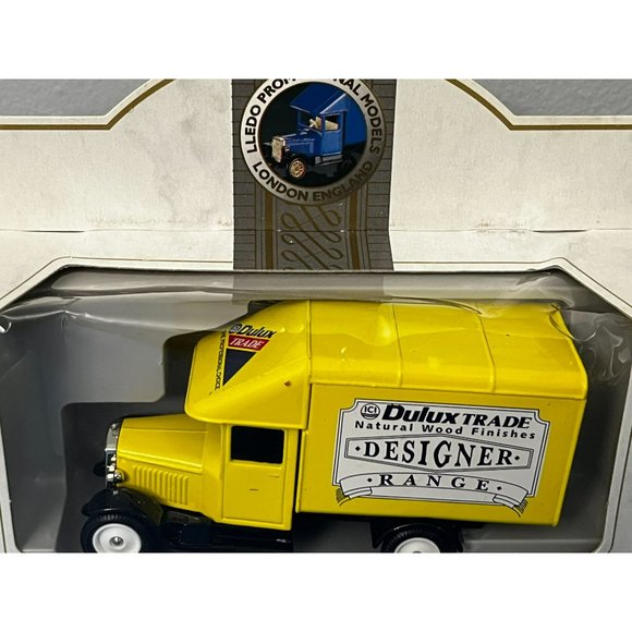 Vintage LLEDO 1935 MORRIS PARCELS VAN DULUX TRADE WOOD FINISH DESIGNER Promo - Picture 3 of 7